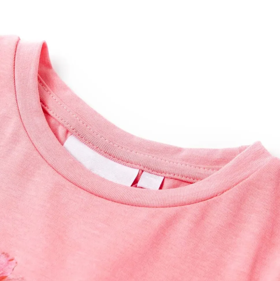 Kindershirt 92 neonroze