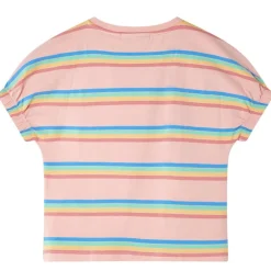 Kindershirt 128 perzikkleurig