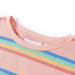 Kindershirt 128 perzikkleurig