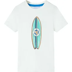 Kindershirt met korte mouwen 116 ecru