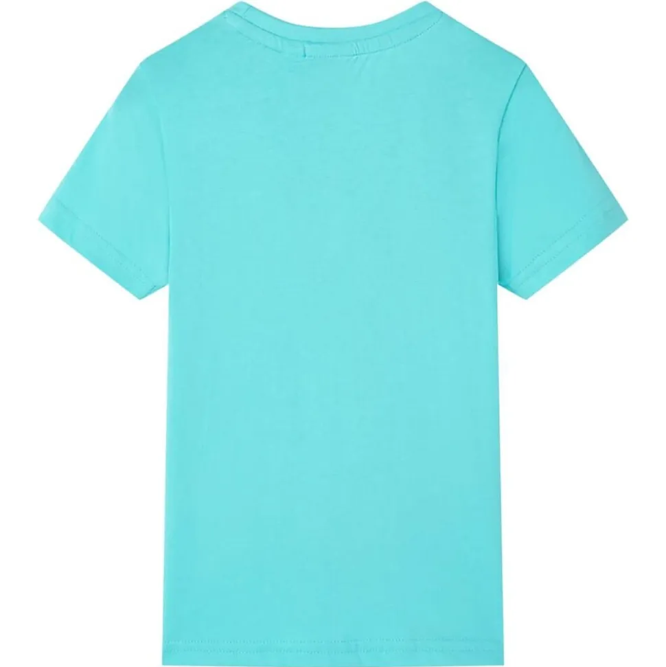Kindershirt met korte mouwen 116 zeeblauw
