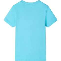 Kindershirt met korte mouwen 116 zeeblauw