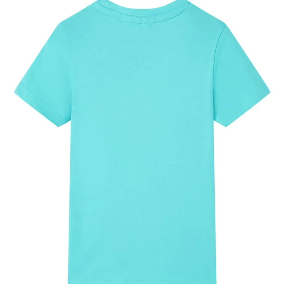 Kindershirt met korte mouwen 140 zeeblauw