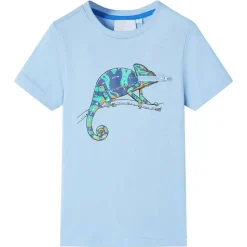Kindershirt met korte mouwen 104 lichtblauw