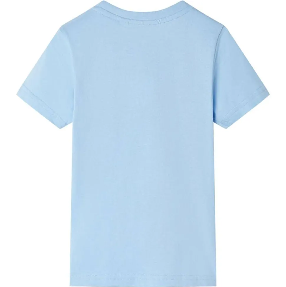 Kindershirt met korte mouwen 104 lichtblauw