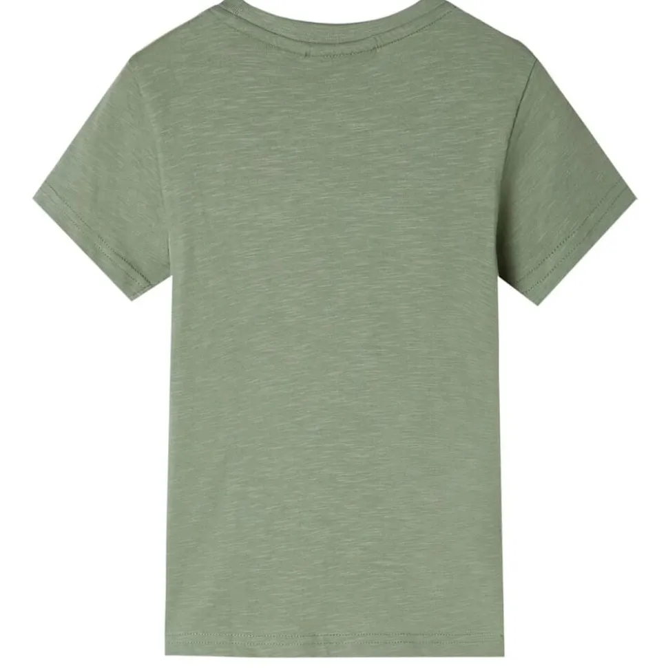 Kindershirt met korte mouwen 104 lichtkakikleurig