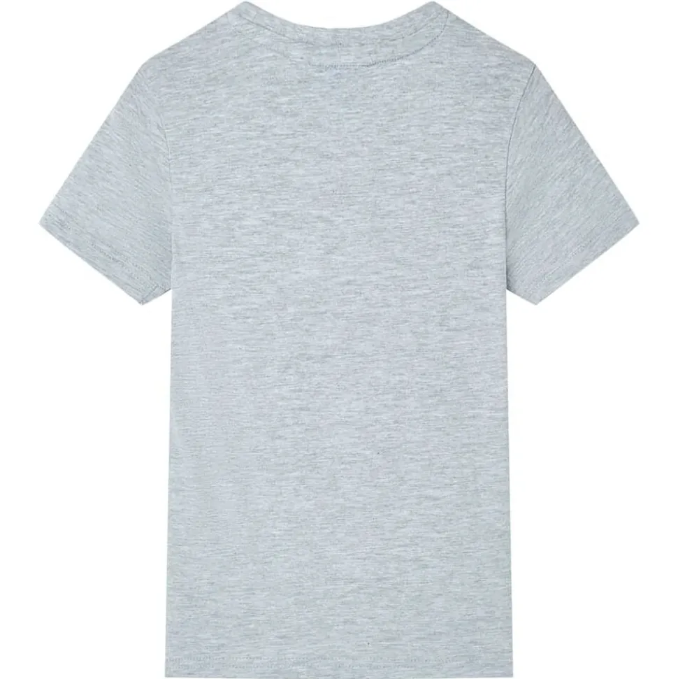 Kindershirt met korte mouwen 140 grijs