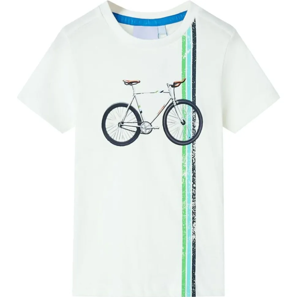 Kindershirt met korte mouwen 140 ecru