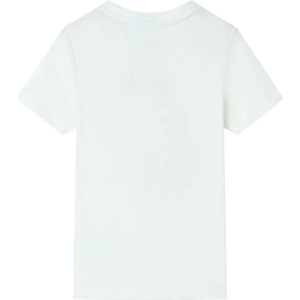 Kindershirt met korte mouwen 140 ecru