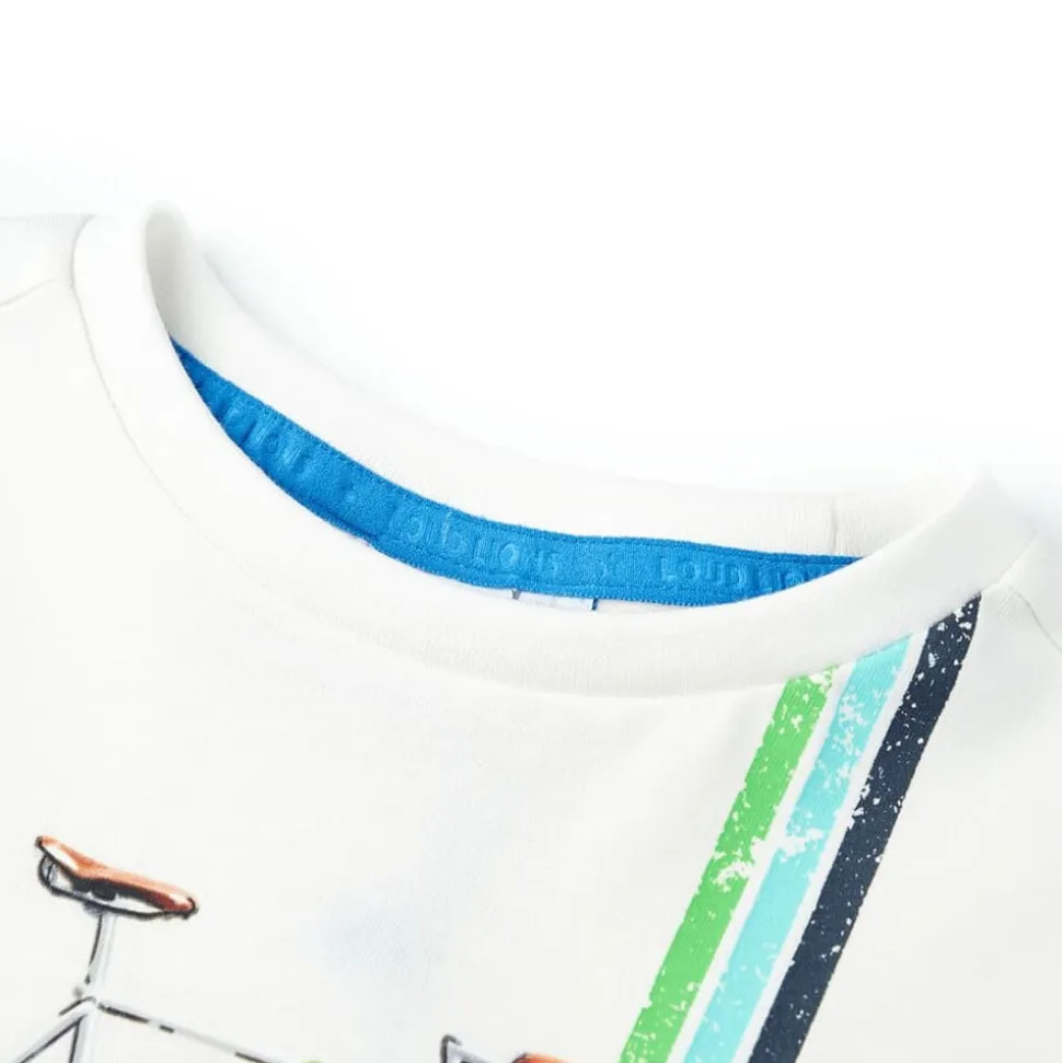 Kindershirt met korte mouwen 140 ecru