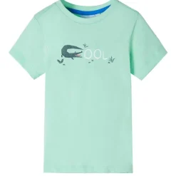 Kindershirt met korte mouwen 92 lichtgroen