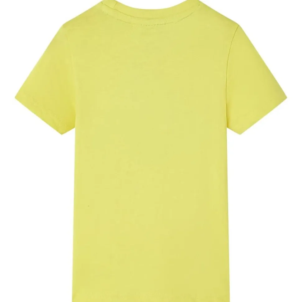 Kindershirt met korte mouwen 92 geel