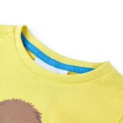 Kindershirt met korte mouwen 92 geel