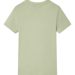 Kindershirt met korte mouwen 116 lichtkakikleurig