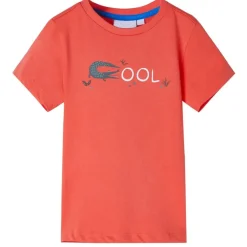 Kindershirt met korte mouwen 116 lichtrood