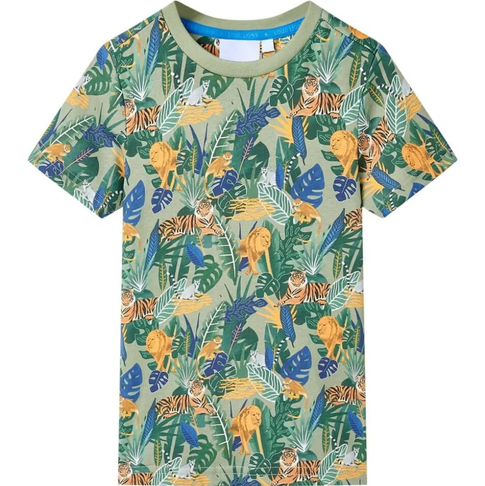 Kindershirt met korte mouwen 116 meerkleurig