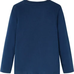 Kindershirt met lange mouwen 92 marineblauw