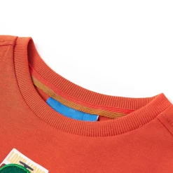 Kindershirt met lange mouwen 140 oranje