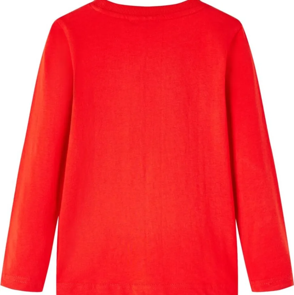 Kindershirt met lange mouwen 104 rood