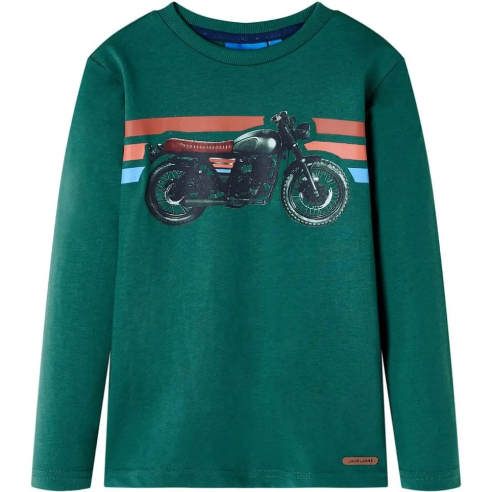 Kindershirt met lange mouwen 92 groen
