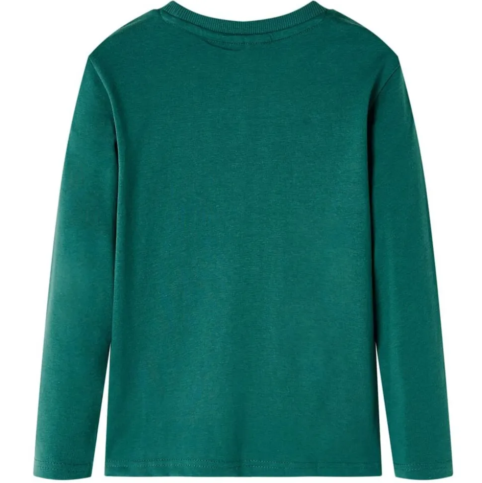 Kindershirt met lange mouwen 92 groen