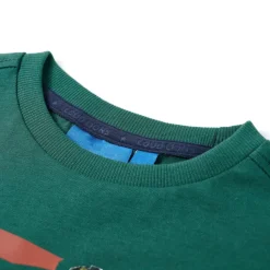 Kindershirt met lange mouwen 92 groen