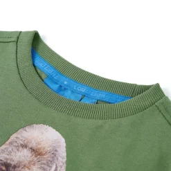 Kindershirt met lange mouwen 104 lichtkakikleurig