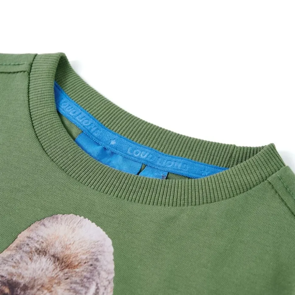 Kindershirt met lange mouwen 104 lichtkakikleurig
