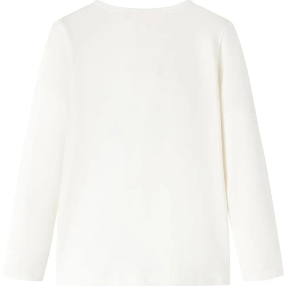 Kindershirt met lange mouwen 104 ecru