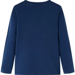 Kindershirt met lange mouwen 92 marineblauw