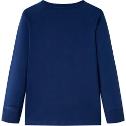 Kindershirt met lange mouwen 104 marineblauw