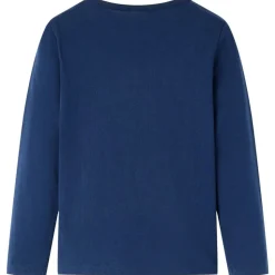 Kindershirt met lange mouwen 104 marineblauw