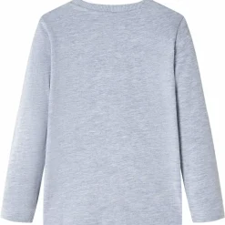 Kindershirt met lange mouwen 104 gemêleerd grijs