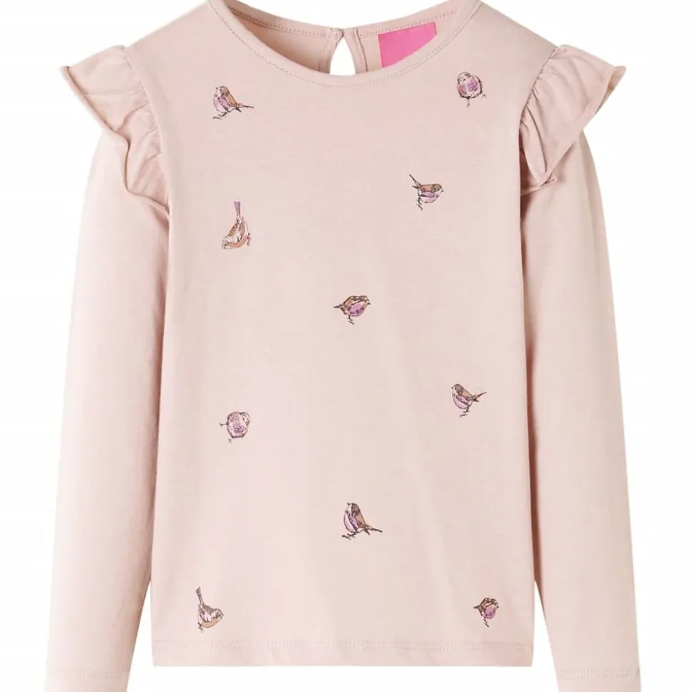 Kindershirt met lange mouwen 92 roze