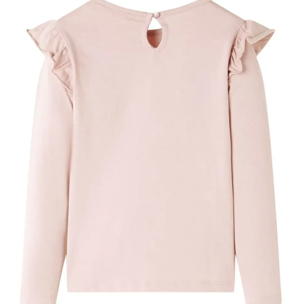 Kindershirt met lange mouwen 92 roze
