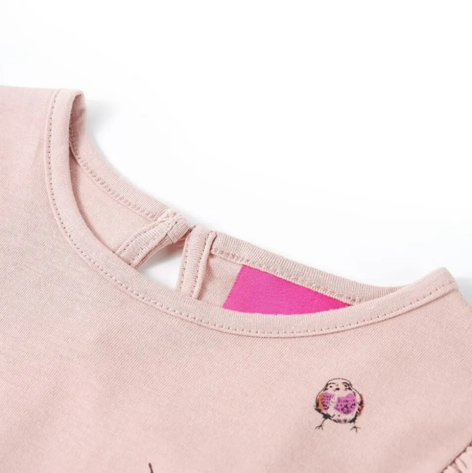 Kindershirt met lange mouwen 92 roze