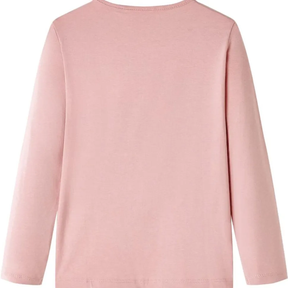 Kindershirt met lange mouwen 104 lichtroze