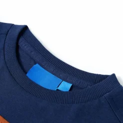 Kindershirt met lange mouwen 104 marineblauw