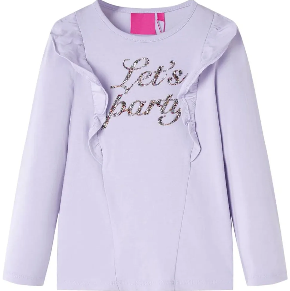 Kindershirt met lange mouwen 104 lichtlila