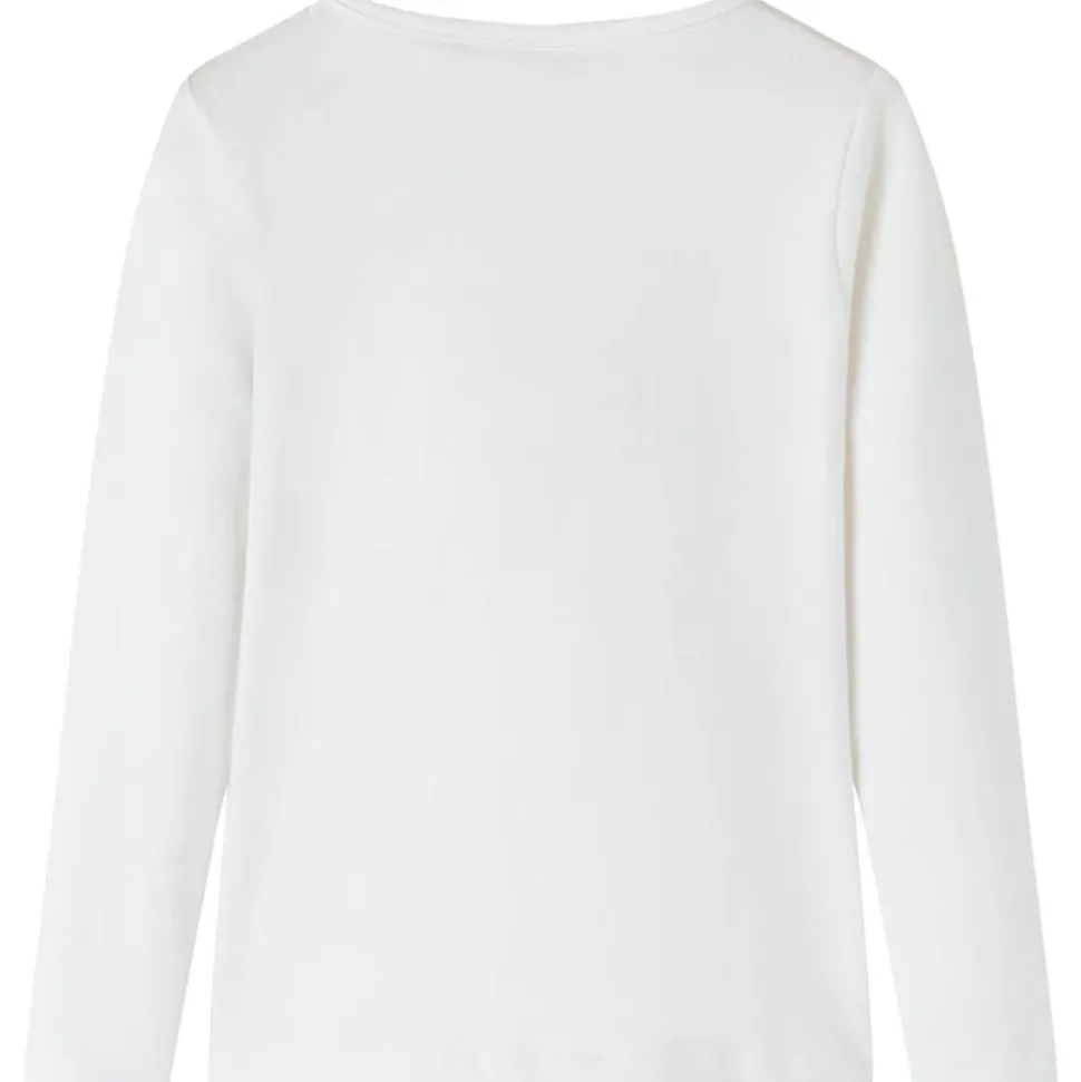 Kindershirt met lange mouwen 104 ecrukleurig