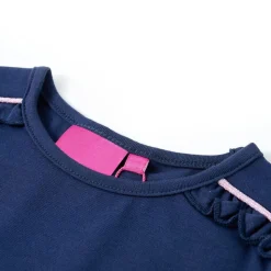 Kindershirt met lange mouwen 104 marineblauw