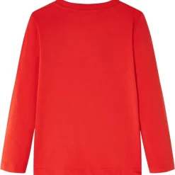 Kindershirt met lange mouwen 128 rood