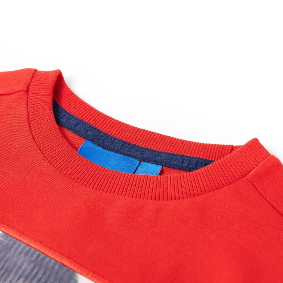 Kindershirt met lange mouwen 128 rood