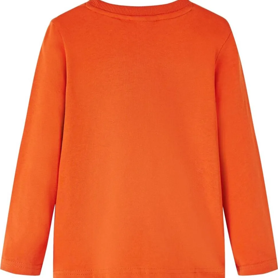 Kindershirt met lange mouwen 92 oranje