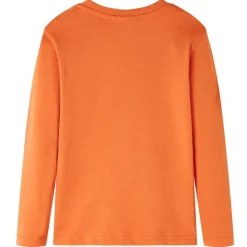 Kindershirt met lange mouwen 92 donkeroranje