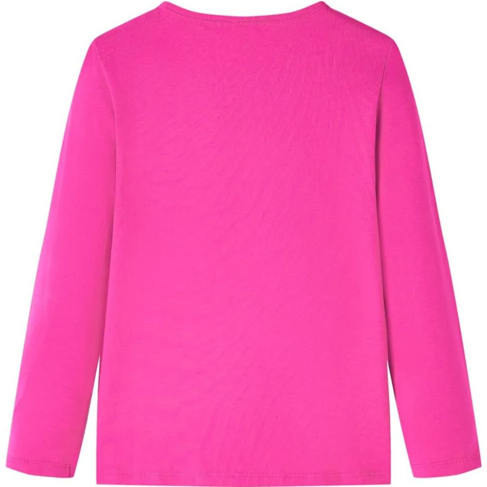 Kindershirt met lange mouwen 104 donkerroze