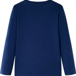 Kindershirt met lange mouwen 104 marineblauw