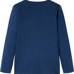 Kindershirt met lange mouwen 92 marineblauw