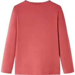 Kindershirt met lange mouwen 104 rozebruin