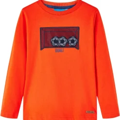 Kindershirt met lange mouwen 104 feloranje